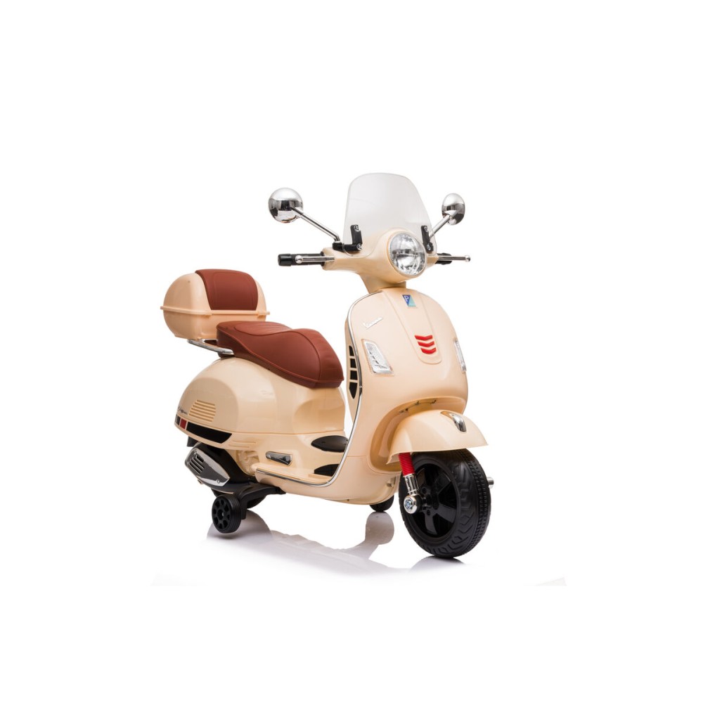 Scooter electric pentru copii RunRunToys Vespa Maro 12V