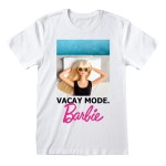 Tricou cu Mânecă Scurtă Barbie Vacay Mode Alb Unisex
