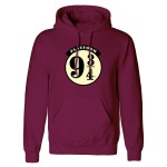 Hanorac cu Glugă Unisex Harry Potter Platform 9 and 3 Quarters Bordo