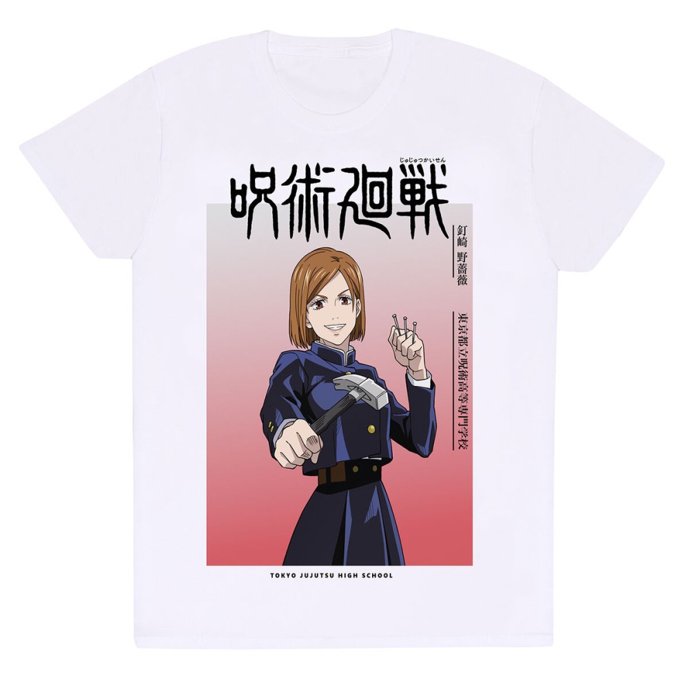 Tricou cu Mânecă Scurtă Jujutsu Kaisen Nobara Ombre Alb Unisex