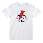 Tricou cu Mânecă Scurtă Unisex Star Wars Ziggy Stormtrooper Alb