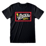 Tricou cu Mânecă Scurtă Unisex Willy Wonka Wonka Bar Negru