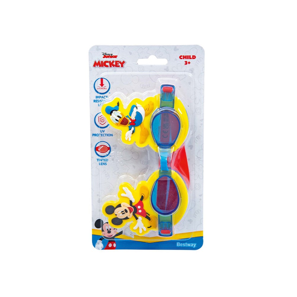 Ochelari de Înot pentru Copii Bestway Galben Mickey Mouse (1 Unități)