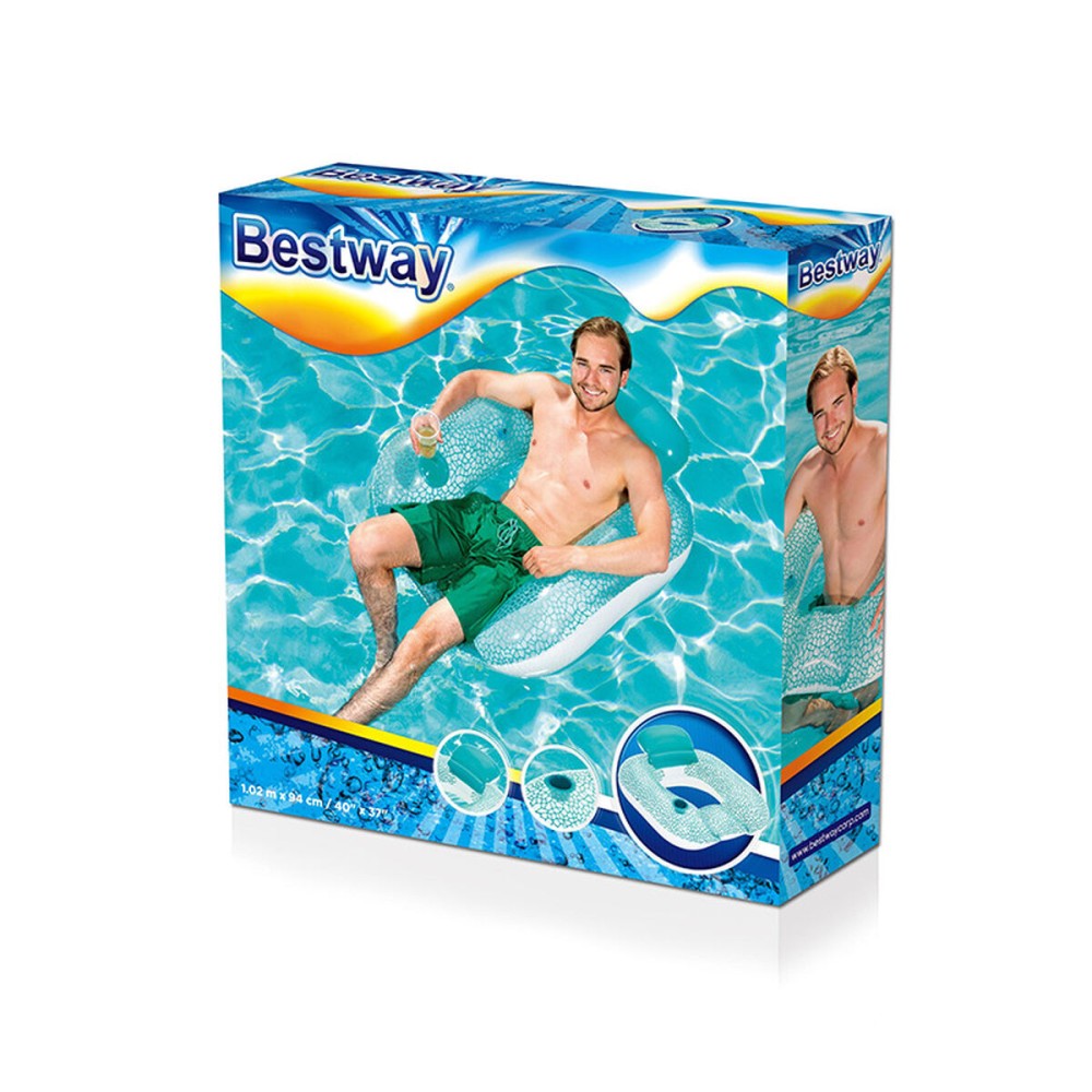 Scaun gonflabil pentru piscină Bestway 84 x 84 x 23 cm 102 x 94 cm