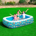 Piscină Gonflabilă pentru Copii Bestway Multicolor 305 x 183 x 56 cm Floral