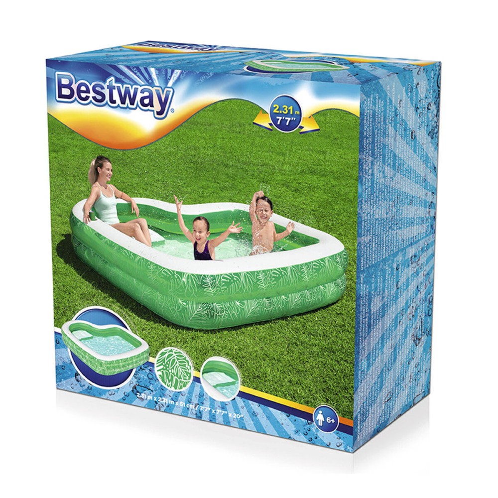 Piscină Gonflabilă pentru Copii Bestway Verde Multicolor 231 x 231 x 51 cm