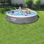 Piscină Gonflabilă Bestway Gri 7340 L 396 x 84 cm