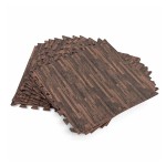 Protecție de podele pentru piscine detașabile Bestway 50 x 50 cm Lemn