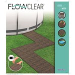 Protecție de podele pentru piscine detașabile Bestway 50 x 50 cm Lemn