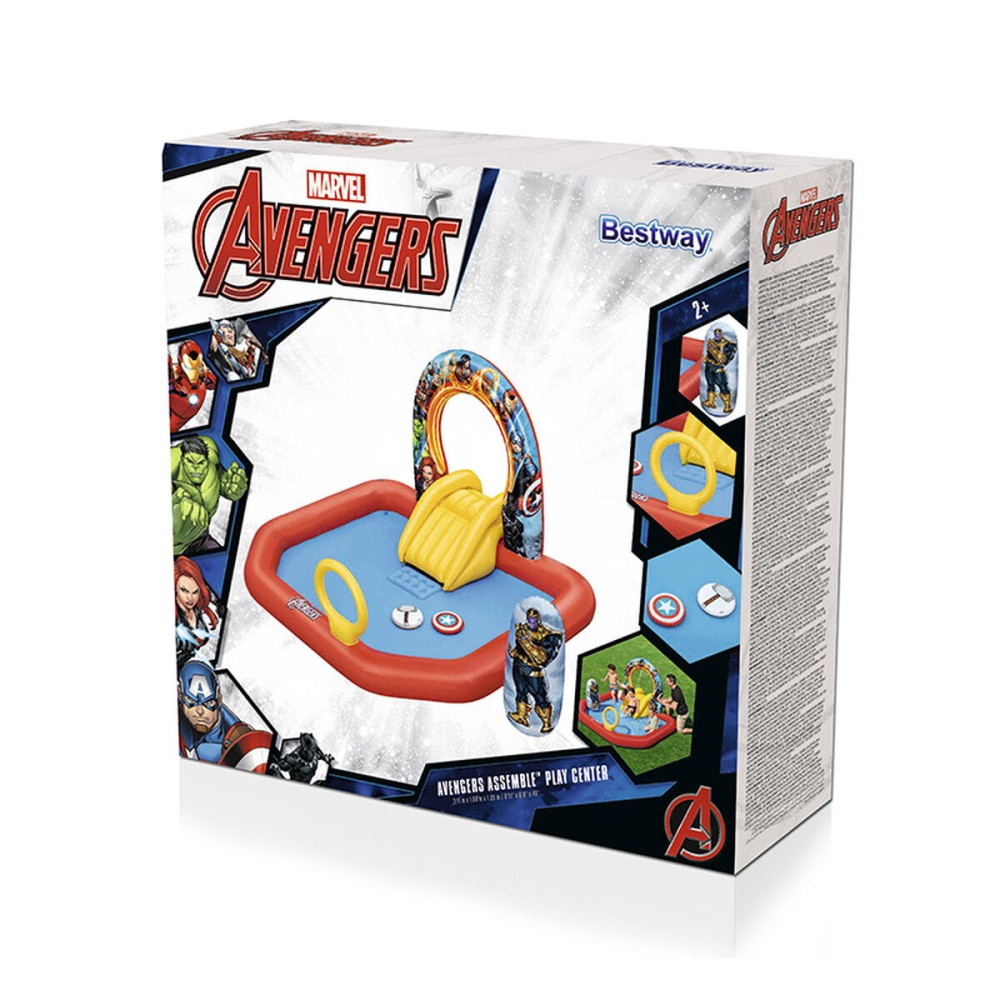 Piscină pentru copii Bestway The Avengers 211 x 198 x 125 cm Loc de joacă