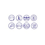 Ochelari de Scufundare cu Tub Bestway Gri Roz Adult (1 Unități)