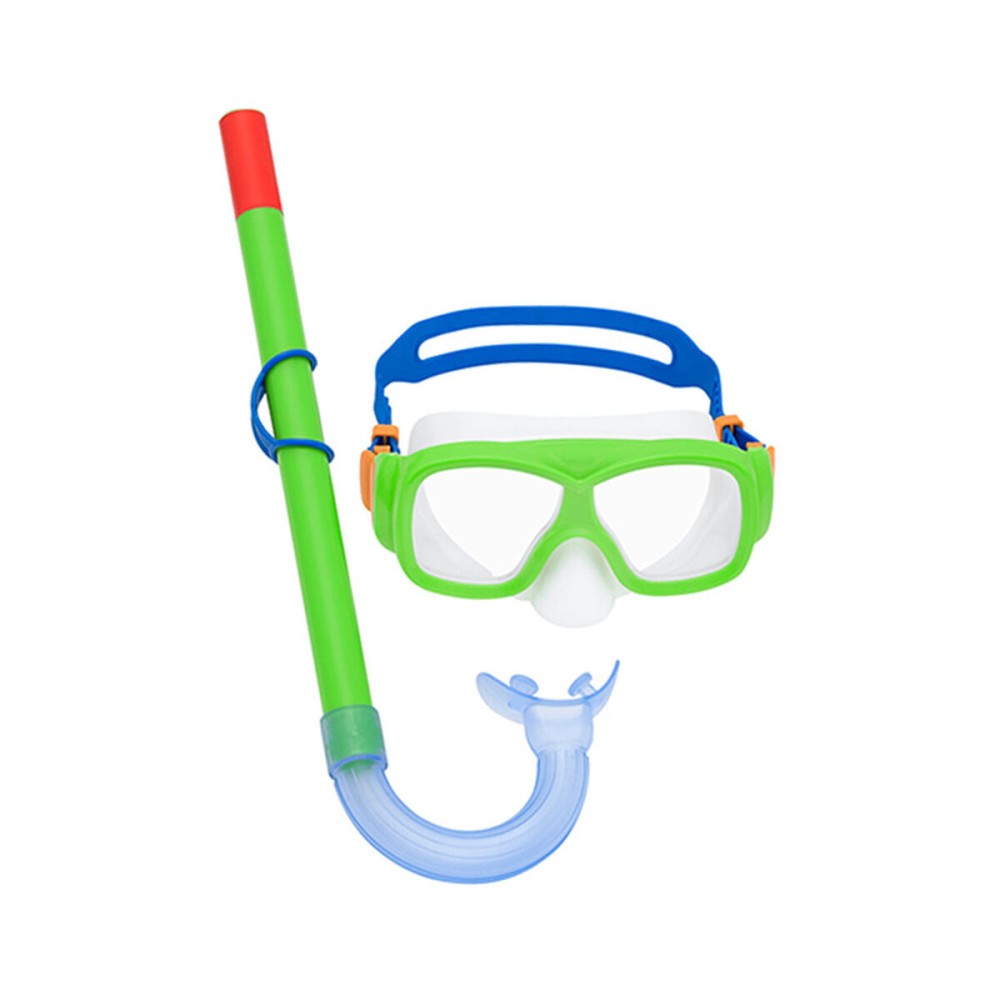 Ochelari de Scufundare cu Tub pentru Copii Bestway Verde Roz (1 Unități)
