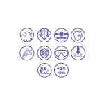 Ochelari de Scufundări Bestway Albastru Negru Multicolor