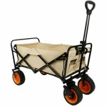 Carucior Multiusos Pliabil Marbueno 200 KG Bej pentru Gradina, Plaja, Camping 86X50X59 cm