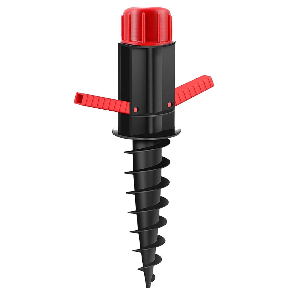 Marbueno Pincho Parasol Plastic Negru 37x6x6 cm Plajă și Grădină 10505