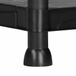 Marbueno Raft 4 Polițe Plastic Negru 61x31x131 cm Grădină 10537