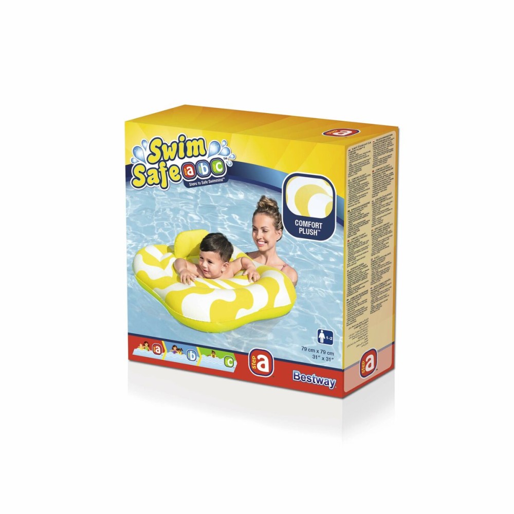 Bestway Flotator Inflabil 2 Roti Scaun Bebeluș 79x79 cm 1-2 Ani Grădină, Piscină, Plajă