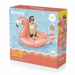 Bestway Figură Inflatable Flamingo cu Mânere 168x120 cm +3 Ani Plajă și Piscină 41526