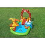 Bestway Piscina Gonflabilă Dinozauri 241x140x137 cm +3-6 Ani Grădină 53160