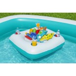 Bestway Piscina Inflabilă 2 Camere Family Masa Plutitoare 218x218x48 cm +6 Ani 54446