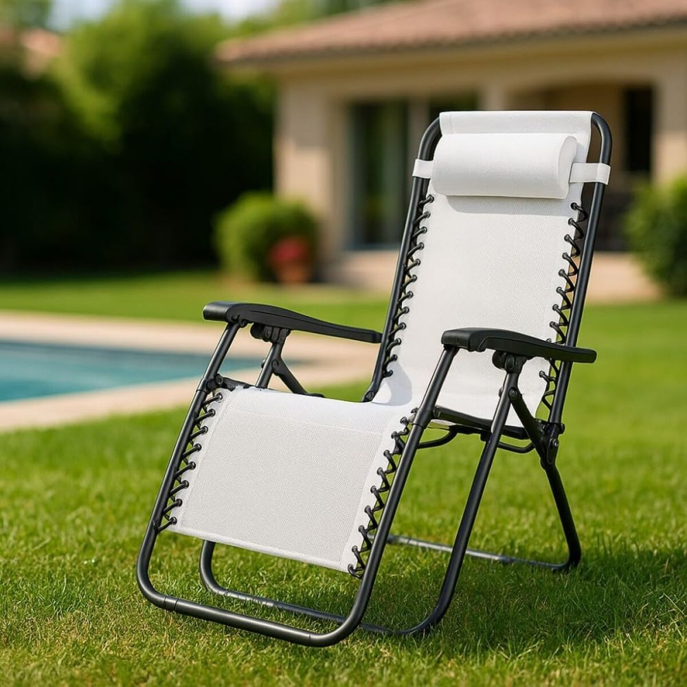 Scaunul Pliabil Marbueno Gri 90 x 108 x 66 cm