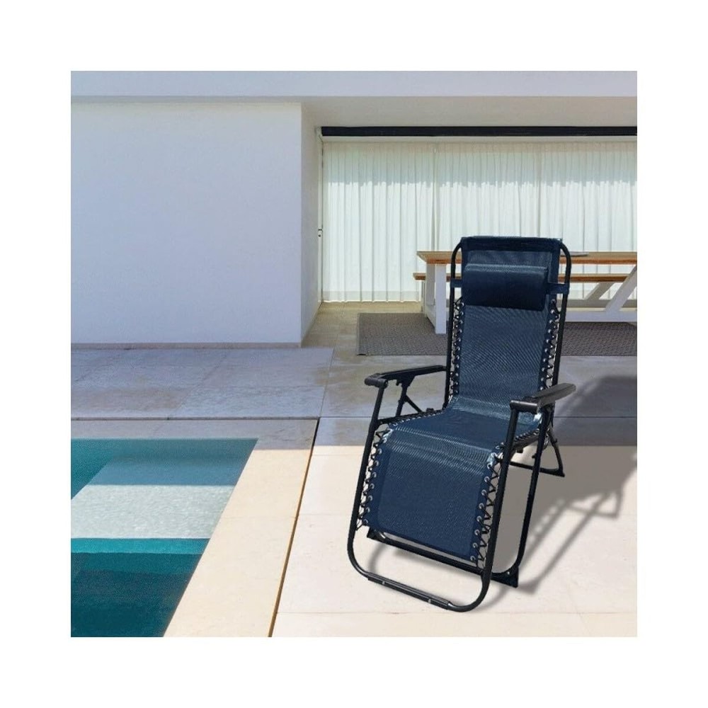 Scaunul Pliabil Marbueno 90 x 108 x 66 cm Albastru