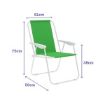 Scaunul Pliabil Marbueno Verde 59 x 75 x 51 cm