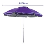 Umbrelă de plajă Marbueno Mov 200 cm
