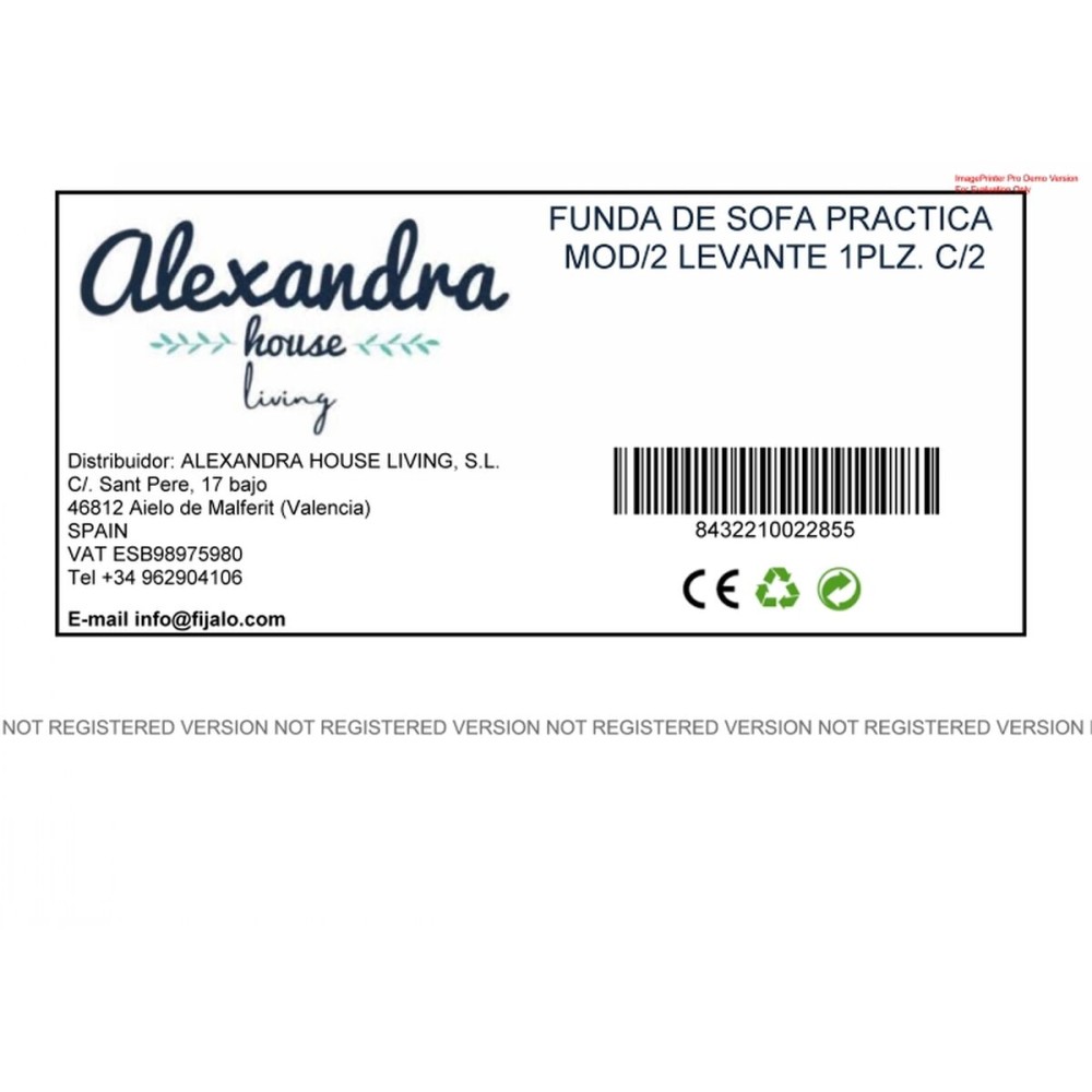 Husă pentru fotoliu Eysa LEVANTE Roz 100 x 110 x 55 cm