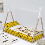 Pilotă cu umplutură HappyFriday Mr Fox Machinery Multicolor 42 x 20 x 50 cm