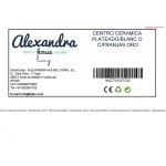 Decorațiune pentru Centrul Mesei Alexandra House Living Alb Argintiu Ceramică 35 x 11 x 5 cm
