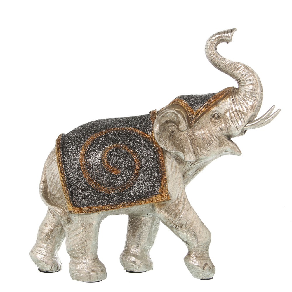 Figură Decorativă Alexandra House Living Argintiu Elefant