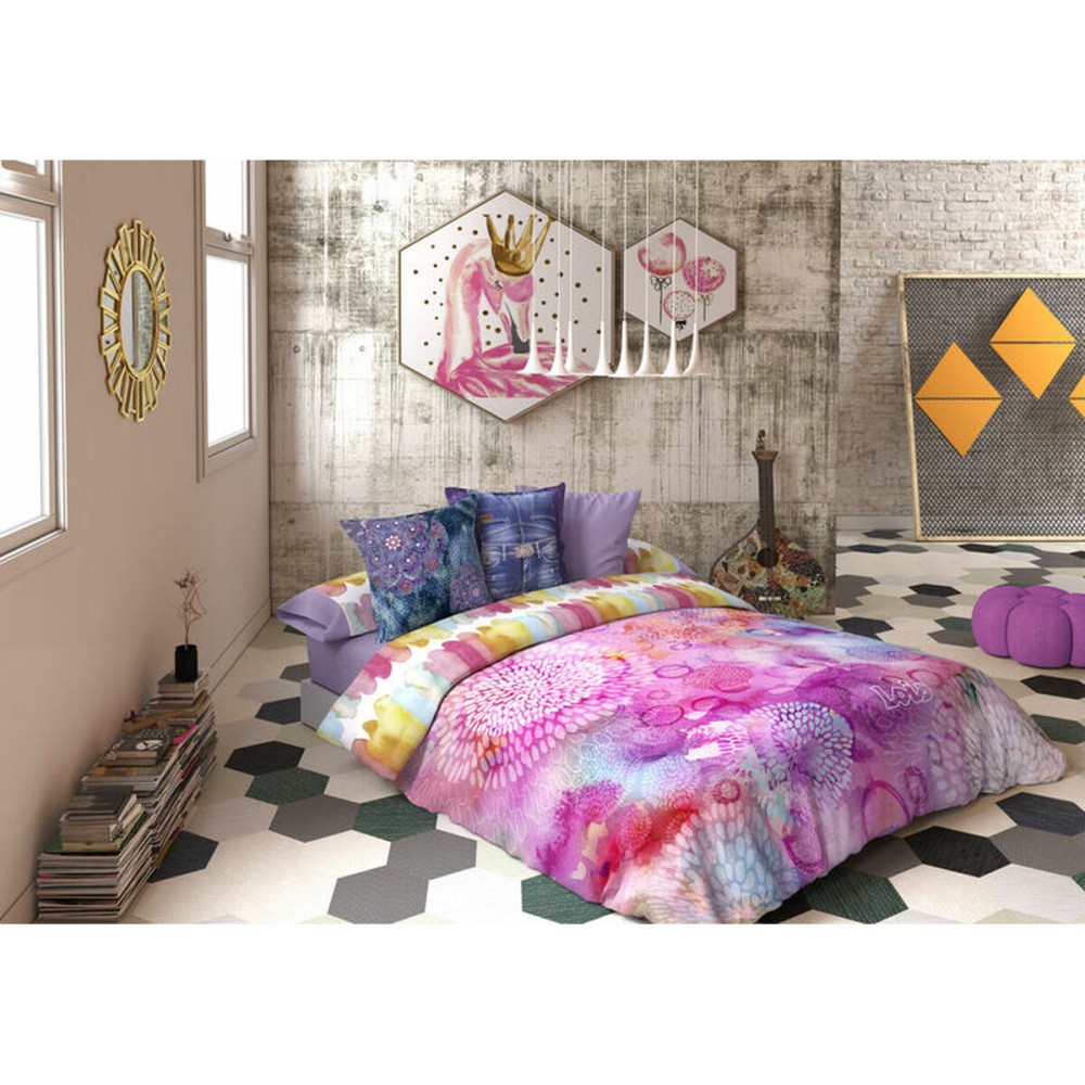 Set husă de pătură Lois FESTIVAL P. Mov Pat 90 150 x 230 cm 3 Piese