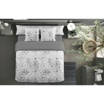 Set husă de pătură Pierre Cardin JEWEL Gri Pat 135 3 Piese