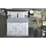 Set husă de pătură Pierre Cardin JEWEL Albastru Pat 180 4 Piese