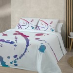 Set husă de pătură Pierre Cardin WARHOL Multicolor Pat 150 2 Piese 3 Piese