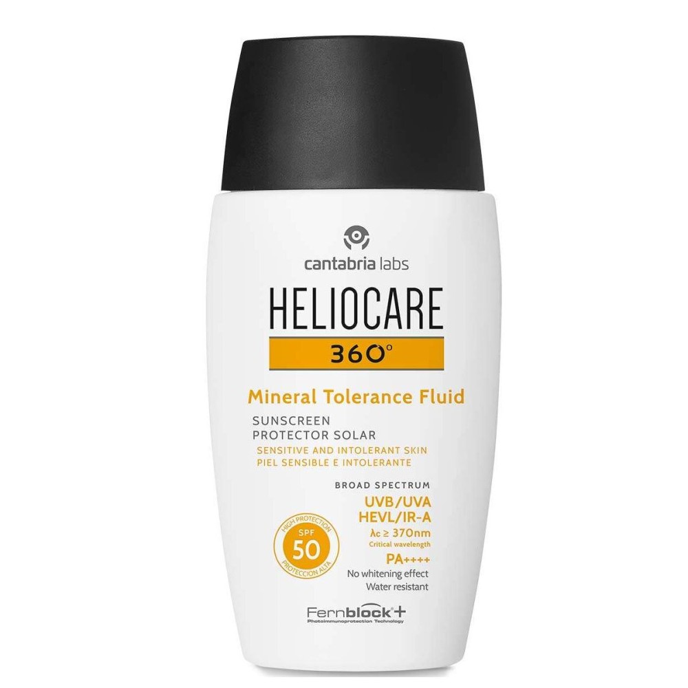 Protector Solar de Față Heliocare 360° Mineral Tolerance Fluid Spf 50 50 ml