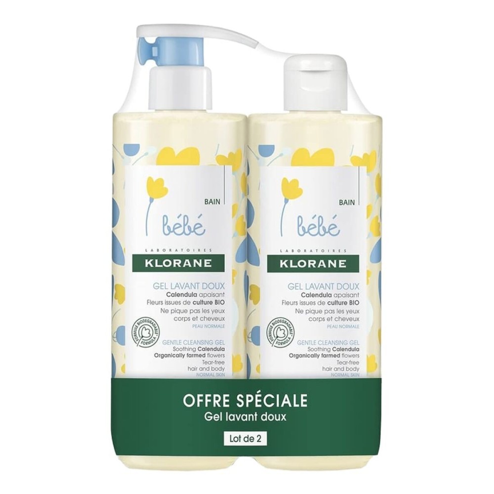 Gel de Baie Klorane Bebe Duo 2 x 500 ml