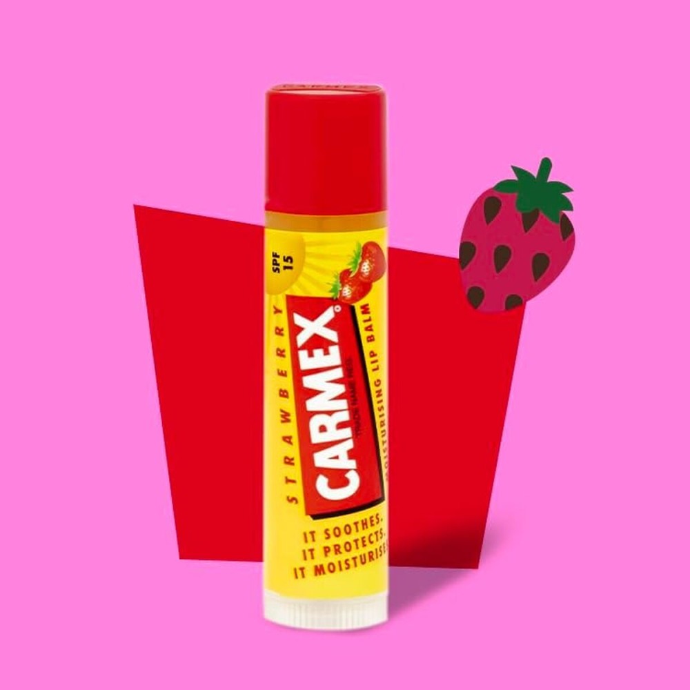 Balsam de buze hidratant Carmex 171484 Galben Spf 15 15 ml Căpșună