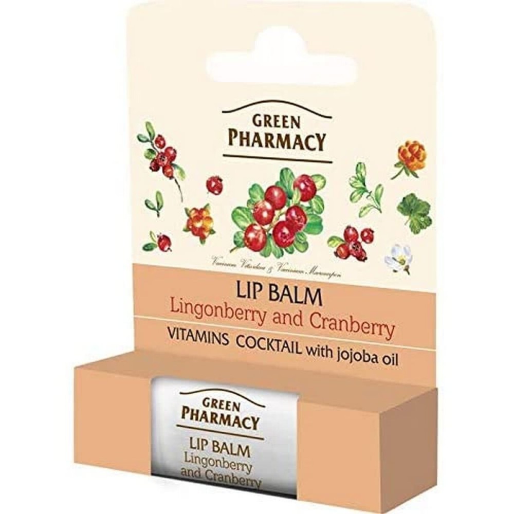 Balsam de Buze Green Pharmacy Lingonberry and Cranberry 3,6 g Crem