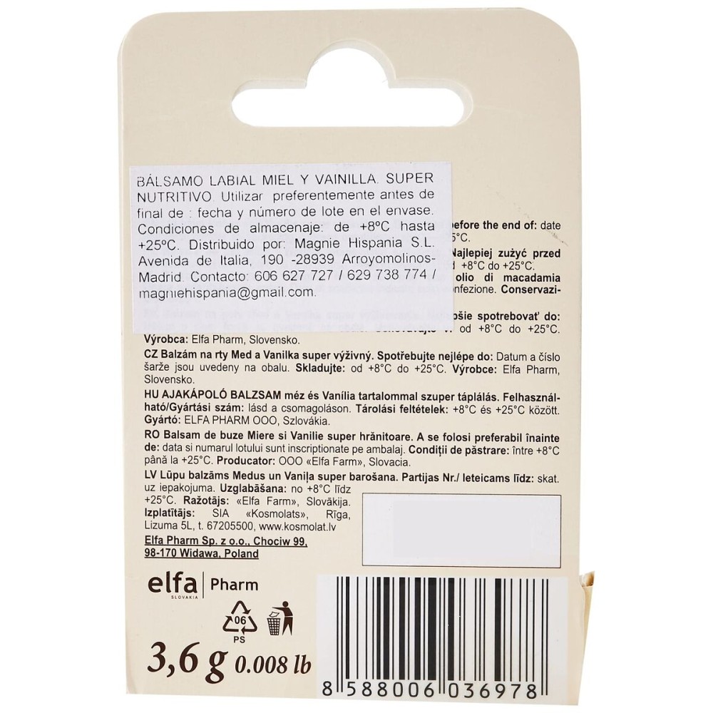 Balsam de Buze Green Pharmacy Honey and Vanilla 3,6 g Crem