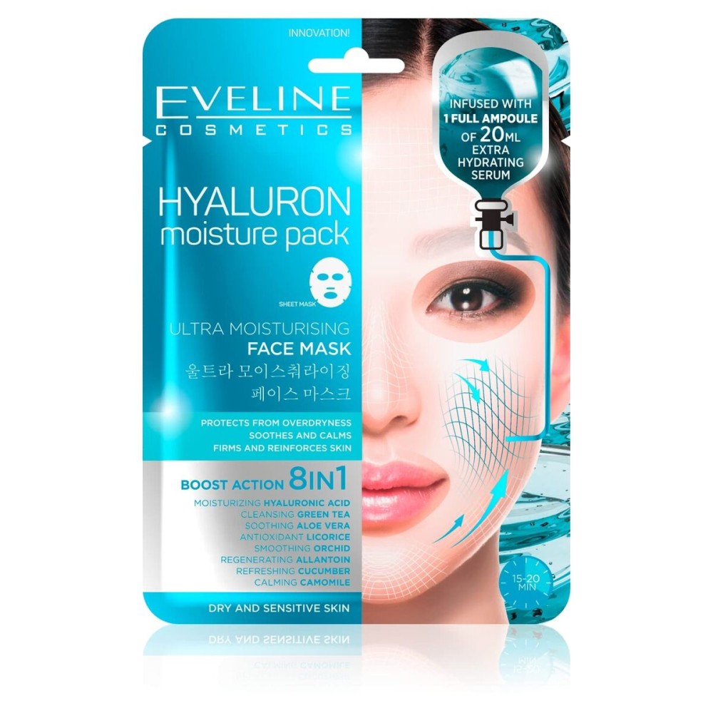 Mască de Față Eveline Hyaluron Moisture Pack 20 ml