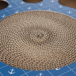 Suport de Ascuțit Gheare pentru Pisici Trixie Albastru Carton Plastic Ø 33 cm