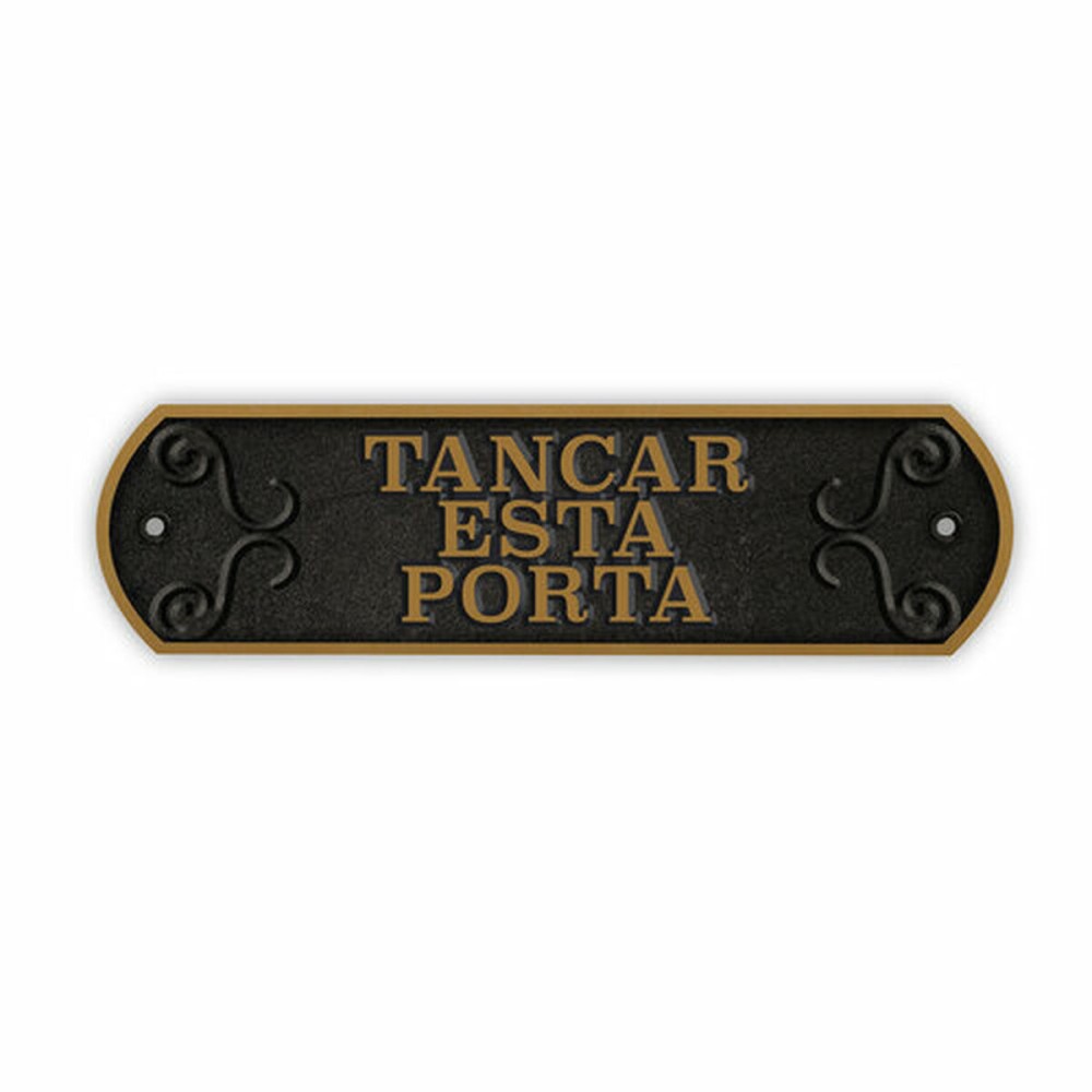 Placă Magnet & Steel Tancar Esta Porta 24 x 7,2 cm