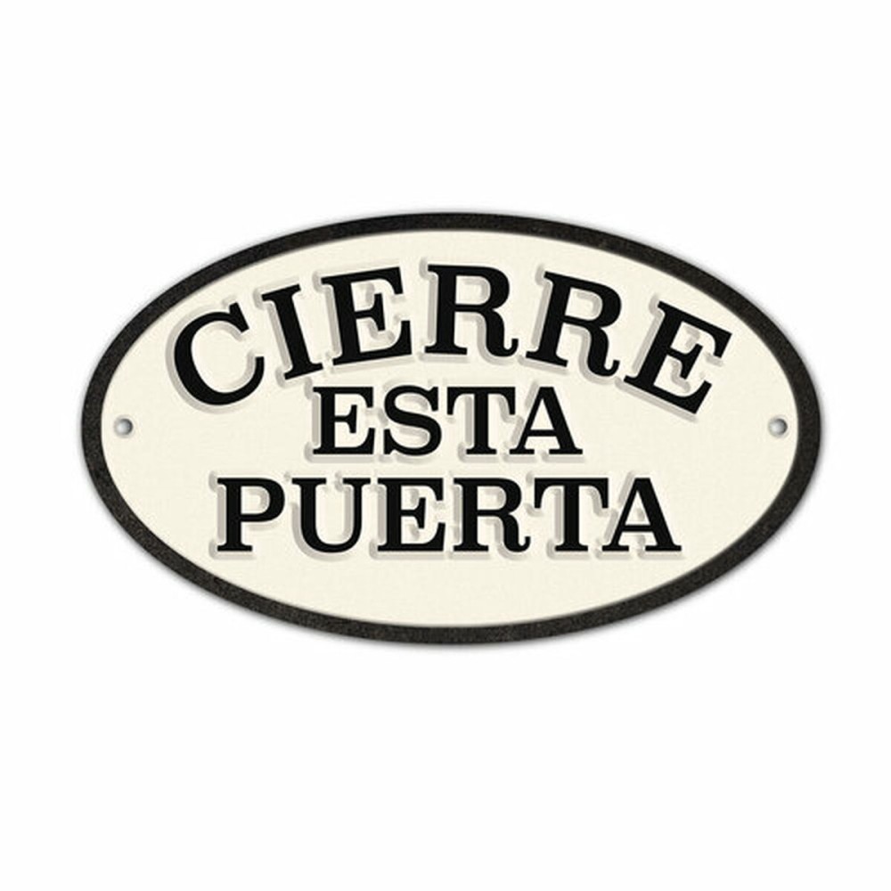 Placă Magnet & Steel Cierre esta Puerta 16,3 x 9,5 cm