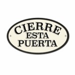 Placă Magnet & Steel Cierre esta Puerta 16,3 x 9,5 cm