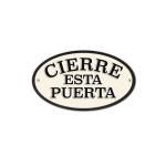 Placă Magnet & Steel Cierre esta Puerta 16,3 x 9,5 cm