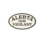 Placă Magnet & Steel Alerta Gos Vigilant 16,3 x 9,5 cm