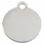 Placă de identificare pentru guler Imarc Circle Argintiu