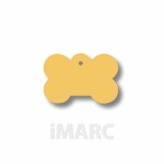 Placă de identificare pentru guler Imarc Bone Galben